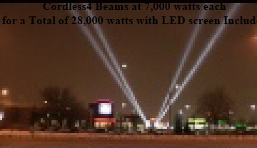 4 BEAMS 7,000 WATTS JACK ASTOR'S BRAMPTON